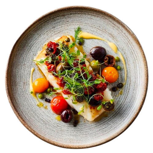 Emplatado gourmet del Chef Rachid Ahram