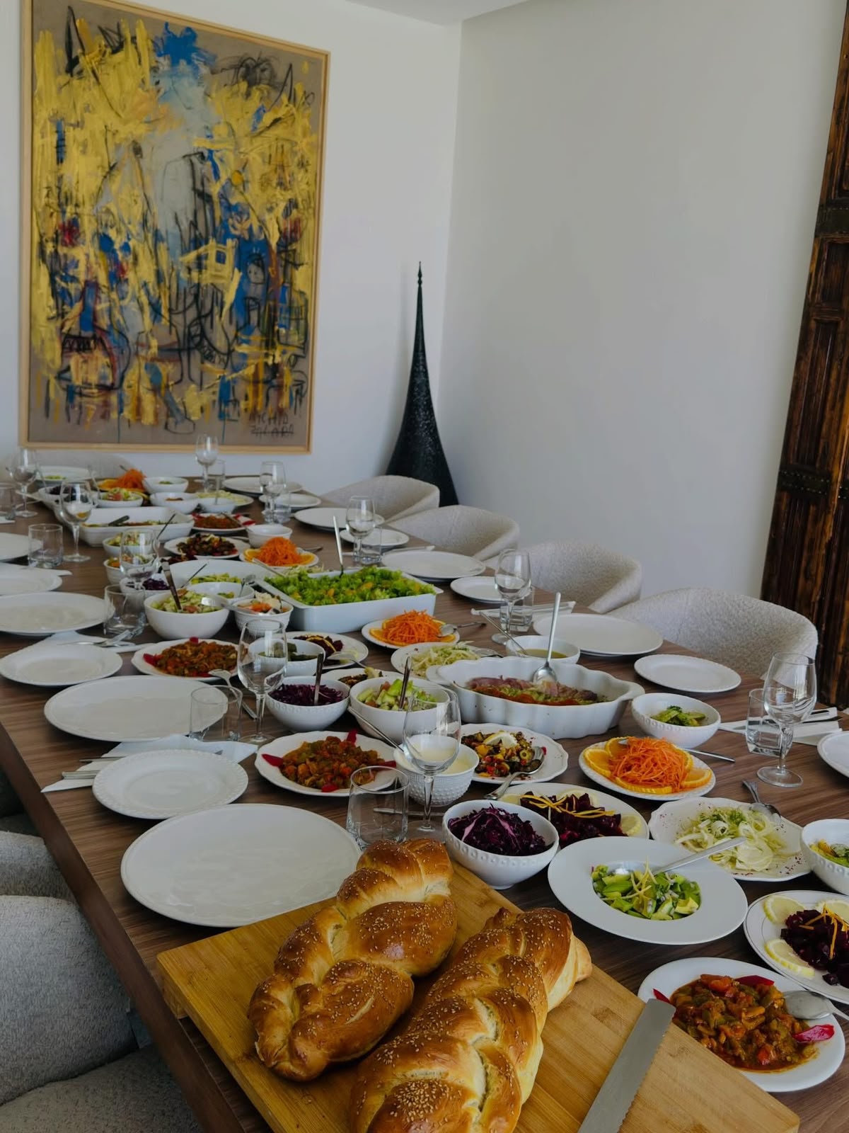 Mesa de recepción de boda en Marrakech